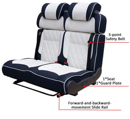 Ghế ngả lưng Rv Ghế ngồi ô tô sửa đổi Mpv Van 2 chỗ Giường sofa 3 chỗ