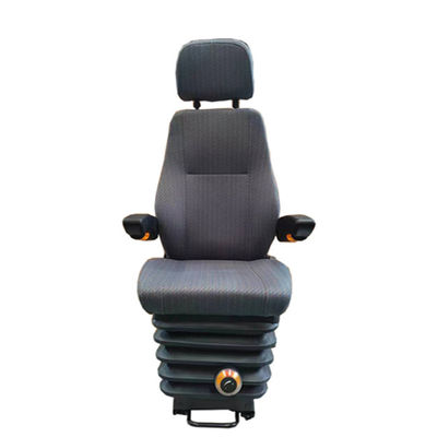 Mua Ghế lái xe tàu xoay màu đen PU có treo cơ khí và đường ray trượt online manufacture